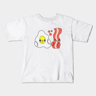 All i need is eggs and bacon, Kawaii eggs and bacon. Kids T-Shirt